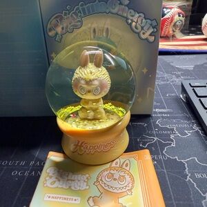 Happiness Yellow Snow Globe by Bigmiohest
